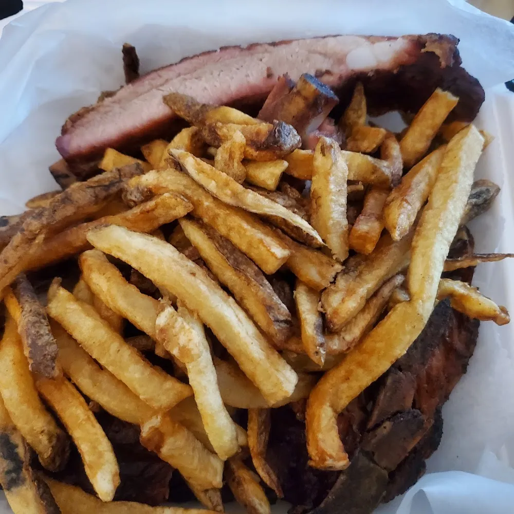 Rib Dinner with Cold Limp Fries